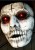 Demon Slayer Red LED Mask Glowing Eyes Creepy Halloween Horror Mask Ball Mask