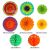 Cross-Border Birthday Party Decoration Pendant Colorful Paper Fan Flower Set Honeycomb Ball Birthday Pulling Banner Party Decoration Supplies