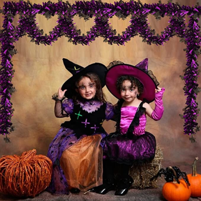 Halloween tinsel garland decoration party supplies Halloween pumpkin Foam pendant scene layout