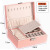 New Double-Layer Wooden Jewellery Box Stud Earrings with Lock Earring Storage Box Jewelry Box Jewelry Box Gift Box Wholesale