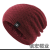 Fleece-Lined Thickened Slipover Woolen Cap Men's Autumn and Winter Outdoor Riding Earflaps Warm Double-Layer Youth Leisure Cotton Hat