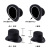 Halloween Magician Hat Gentleman Top Hat Felt Black Fedora Hat Magic Performance Props Dress up Hat