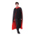 Spot Halloween Cloak Cosplay Double Layer Black Red Vampire Death Cloak Party Adult And Children Cloak