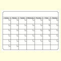 Customized Erasable Monthly and Weekly Schedule Magnetic Calendar Stickers Removable Refridgerator Magnets Message Board Soft Whiteboard Kit