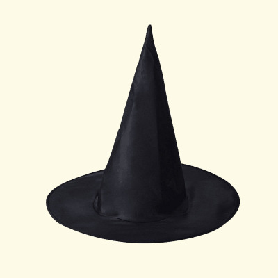 Halloween Hat Black Witch Hat Polyester Taffeta Harry Potter Magic Wizard's Hat Party Decoration Witch Hat