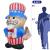 Cross-Border Amazon American Patriotic Inflatable Model 6.3ft LED Light American Independence Day Dwarf Inflation Model