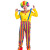 Halloween Clown Costume Adult Men and Women Cosplay Performance Clown Clothes Suit Comedy Show Dress up