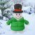 Cross-Border Christmas Green Snowman Inflatable Model 6ft LED Christmas Courtyard Decoration Inflation Model Ornaments