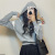 2022 Autumn New Fake Two-Piece Hooded Sweater Top Women's New Long Sleeve Student Inner Bottoming Shirt Fashion