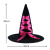 Halloween Hat Adult and Children Witch Flannel Wizard's Hat Masquerade Party Dress up Ribbon Witch Hat