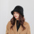 Rabbit Fur Bucket Hat Female Fur Bucket Hat Korean Warm Hat Autumn and Winter Show Face Small Bucket Cap Winter Plush Bonnet Female