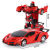 1023 Rechargeable Toys 1:18 One-Click Deformation Remote Control Deformation Car Robot Model Car Remote Control Toys
