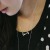 Korean Style Fashionable Elegant Pearl Pendant Letter Love Necklace with Diamond Short Personalized Necklace Clavicle Chain Jewelry Women