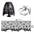 Amazon Halloween Decoration Table Runner Fireplace Towel Spider Web Lampshade Ghost Festival Horror Decoration Set