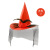 Halloween Hat Ghost Festival Adult and Children Wizard's Hat Fancy Dress Ball Props Rose Mesh Female Witch Hat