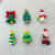 Creative Christmas Flexible Rubber Key Chain Cartoon Christmas Doll Key Accessories Stereo Doll Pendant