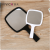 Logo Fashion Makeup Mirror Hairdressing Mirror Portable Hand-Hold Mirror Tattoo Embroidery Simple Exquisite Small Mirror