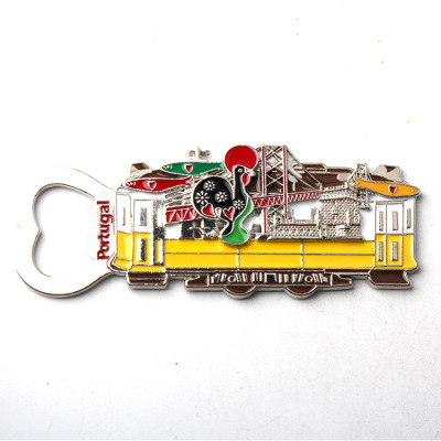 Portuguese Rooster Metal Refrigerator Stickers Bottle Opener Zinc Alloy Craft Metal Magnetic Fridge Magnet