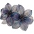 Youjia Korean Elegant Graceful Hand-Woven Contrast Color Ink Flower Parallel Clip Spring Clip Updo Horizontal Clip Top Clip