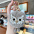 Cute Plush Owl Creative Cute Cartoon Key Button Car Shape School Bag Versatile Pendant Fashion Gift Wholesale