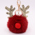 New Sequined Elk Christmas Keychain Christmas Antlers Plush Key Chain Women's Bag Keychain Gift