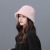 Rabbit Fur Bucket Hat Female Fur Bucket Hat Korean Warm Hat Autumn and Winter Show Face Small Bucket Cap Winter Plush Bonnet Female