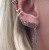 European and American Simple Retro Owl Crostar Leaf Circle Ear Clips Stud Earrings 6-Piece Earrings Set Earrings for Women