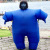 Cross-Border Amazon Adult Funny Inflatable Clothing Halloween Solid Color Full Body Performance Fat Man Costume