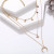 European and American Jewelry Retro Multi-Layer Five-Pointed Star Moon Pendant Necklace Female Bohemian Moon XINGX Clavicle Chain