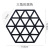 Hexagonal Nordic Table Insulation Mat Hollow Coasters Personality Silicone Pot Pad Coaster Kitchen Heat-Resistant Placemat Household