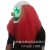 Halloween Horror Luminous Mask Led Cold Light Mask Latex Red Hair Wig Stephen King's It 2 Ghost Festival Mask