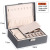 New Double-Layer Wooden Jewellery Box Stud Earrings with Lock Earring Storage Box Jewelry Box Jewelry Box Gift Box Wholesale