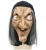 Witch Mask Latex Halloween Party Props Scary Old Woman Mask Funny Ball Witch Headgear