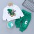 Boys and Girls Spring and Autumn Sweater Suit Medium and Big Children New Printing Sports Pure Cotton Two-Piece Set Children Fashionable Children's Clothing