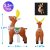 Cross-Border Amazon Christmas Elk Inflatable Model 5.5ft LED Light Decoration Inflatable Model Elk Inflatable Ornaments