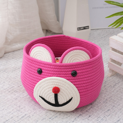 Sundries Storage Basket Strawberry Bear Cute Home Storage Basket Underwear Socks Dirty Clothes Basket Laundry Basket Wholesale