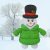 Cross-Border Christmas Green Snowman Inflatable Model 6ft LED Christmas Courtyard Decoration Inflation Model Ornaments