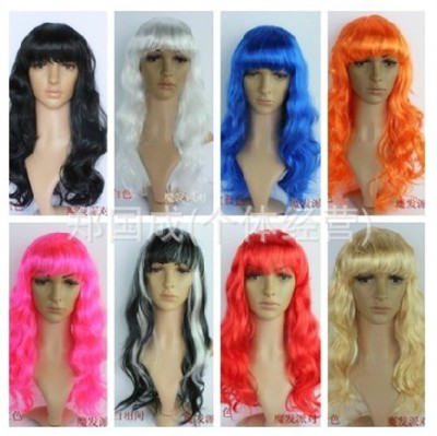 Cross-Border Supply Amazon Big Wave Wig Long Curly Wig Adult and Children Mannequin Wig Wholesale