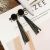 925 Silver Needle Chain Tassel Earrings Retro Exaggerated Black Diamond Temperamental Earrings Internet Celebrity Long Ear Studs Earrings