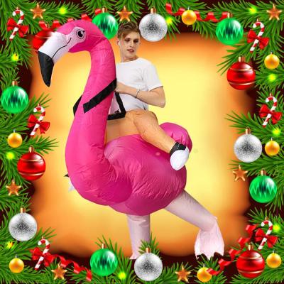 Cross-Border Halloween Red Flamingo Inflatable Costume Party Performance Animal Doll Performance Wear