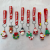 Creative Christmas Flexible Rubber Key Chain Cartoon Christmas Doll Key Accessories Stereo Doll Pendant