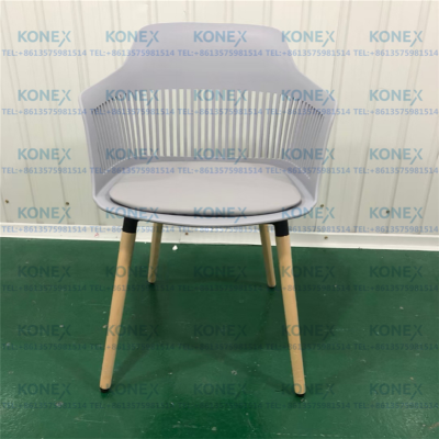 Plastic Chair Home Celebrity Dining Chair Simple Modern Nordic Milk Tea Shop Solid Wood Leg Chair Backrest Leisure Chair