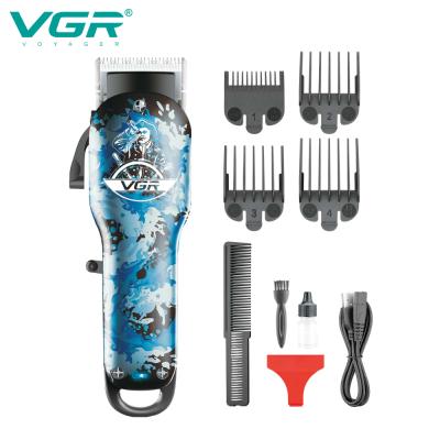 VGR V-066 powerful electric hair trimmer professional rechargeable barber cordless hair clipper for men