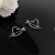 Heart Key Lock Irregular Tassel Stud Earrings Korean Ins Style Minority All-Match Personalized Cold Style Earring Accessories