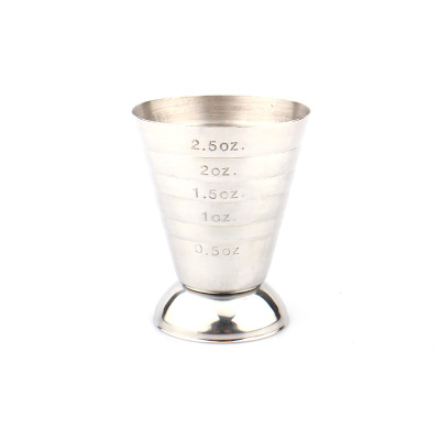 Hz528 304 Stainless Steel Measuring Cup inside and outside Scale Magic Measuring Cup Multifunctional Mixing Glasses Magic Ounce Cup