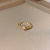 INS Tide Refined Zircon Love Heart-Shaped Ring Super Girl Temperament Entry Lux Niche Opening Adjustable Index Finger Ring