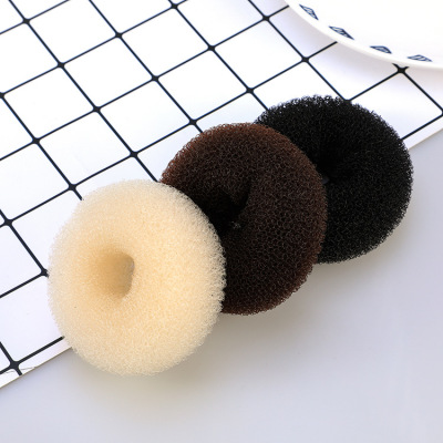 Japanese Style Simple Quick Bun Nylon Silk Donut Hair Band Japanese and Korean Lazy Bud-like Hair Style Updo Tools