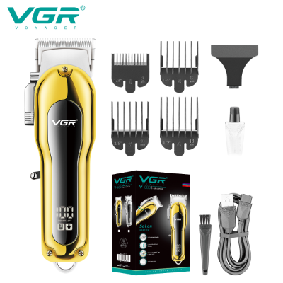 VGR V-680 Golden Hair Trimmer Cordless Cut Machine Wireless Electric Barber Clippers Professional Hair Clipper for Men