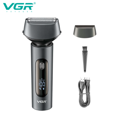 VGR V-381 IPX7 Washable Shaving Machine Professional Usb Charging Electric Rechargeable Foil Shavers for Men