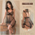Fee Et Moi Sexy Lingerie Lace Mesh Seductive Set Large Size Foreign Trade See-through Sexy Suspenders
